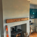 Rustic Pine Mantel Beam - 7.5cm x 15cm - A.B Woodworking