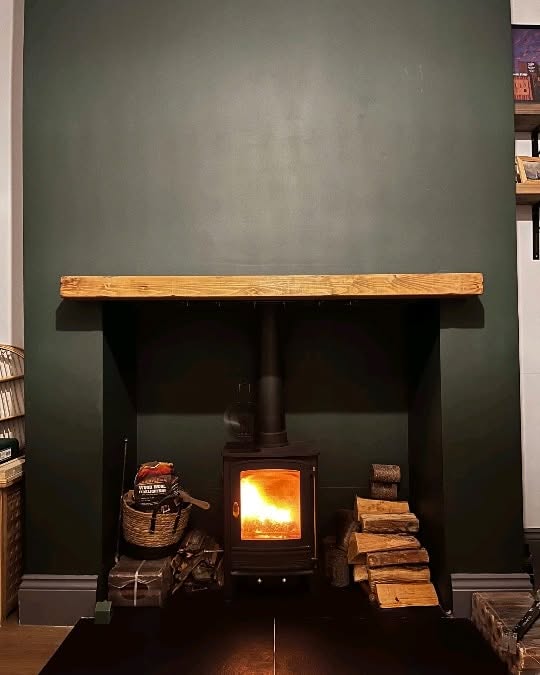 Rustic Pine Mantel Shelf - 15cm x 7.5cm - A.B Woodworking